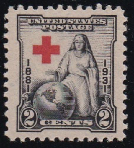 # 702 (1931) Red Cross - Sgl, XF MNH