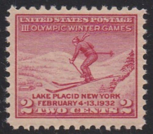 # 716 (1932) Olympic Winter Games - Sgl, VF MNH