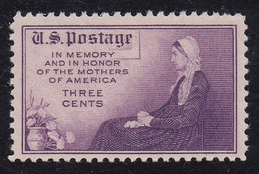 # 738 (1934) Whistler's Mother - Sgl, VF MNH