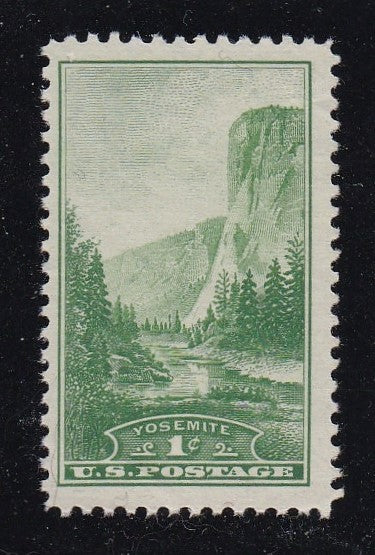 # 740 (1934) National Parks, Yosemite - Sgl, VF MNH