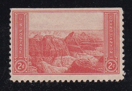 # 741 (1934) National Parks, Grand Canyon - Sgl, F MNH, SE