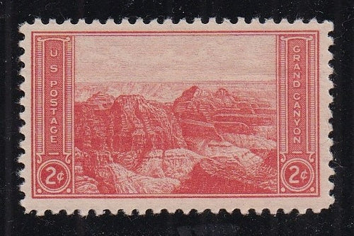 # 741 (1934) National Parks, Grand Canyon - Sgl, FVF MNH