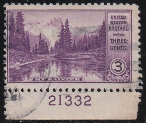 # 742 (1934) National Parks - Plt sgl, B #21332, Used