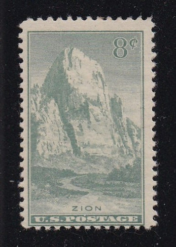 # 747 (1934) National Parks, Zion - Sgl, F MH