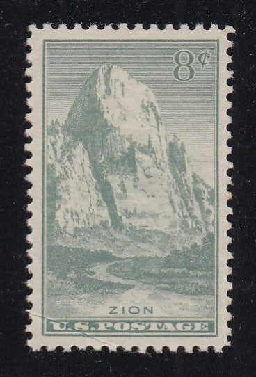 # 747 (1934) National Parks, Zion - Sgl, XF MNH, crease