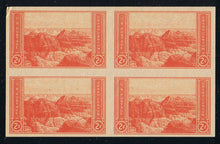 # 756-65 National Parks, Imperforate - BK/4's, Set/10, NGAI