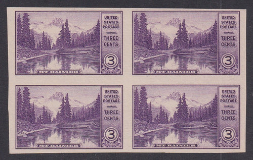 # 758 (1935) Mt Rainier & Mirror Lake - BK/4, NGAI