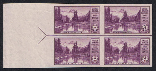 # 758 (1935) Mt Rainier & Mirror Lake - BK/4, Left Arrow, NGAI