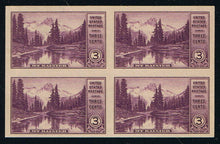 # 756-65 National Parks, Imperforate - BK/4's, Set/10, NGAI