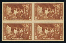 # 756-65 National Parks, Imperforate - BK/4's, Set/10, NGAI