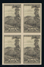 # 756-65 National Parks, Imperforate - BK/4's, Set/10, NGAI