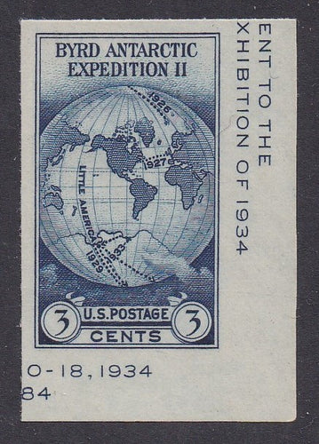 # 735a (1934) Byrd Antarctic - SS sgl, LR corner, NGAI