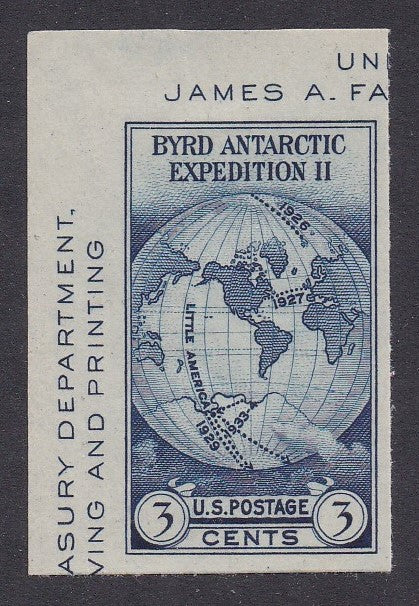 # 735a (1934) Byrd Antarctic - SS sgl, UL corner, NGAI