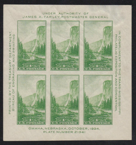 # 769 (1935) National Parks S/S - Full Gum, MH [2]