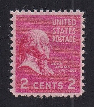 # 806 (1938) J Adams, rose carmine - Sgl, MNH