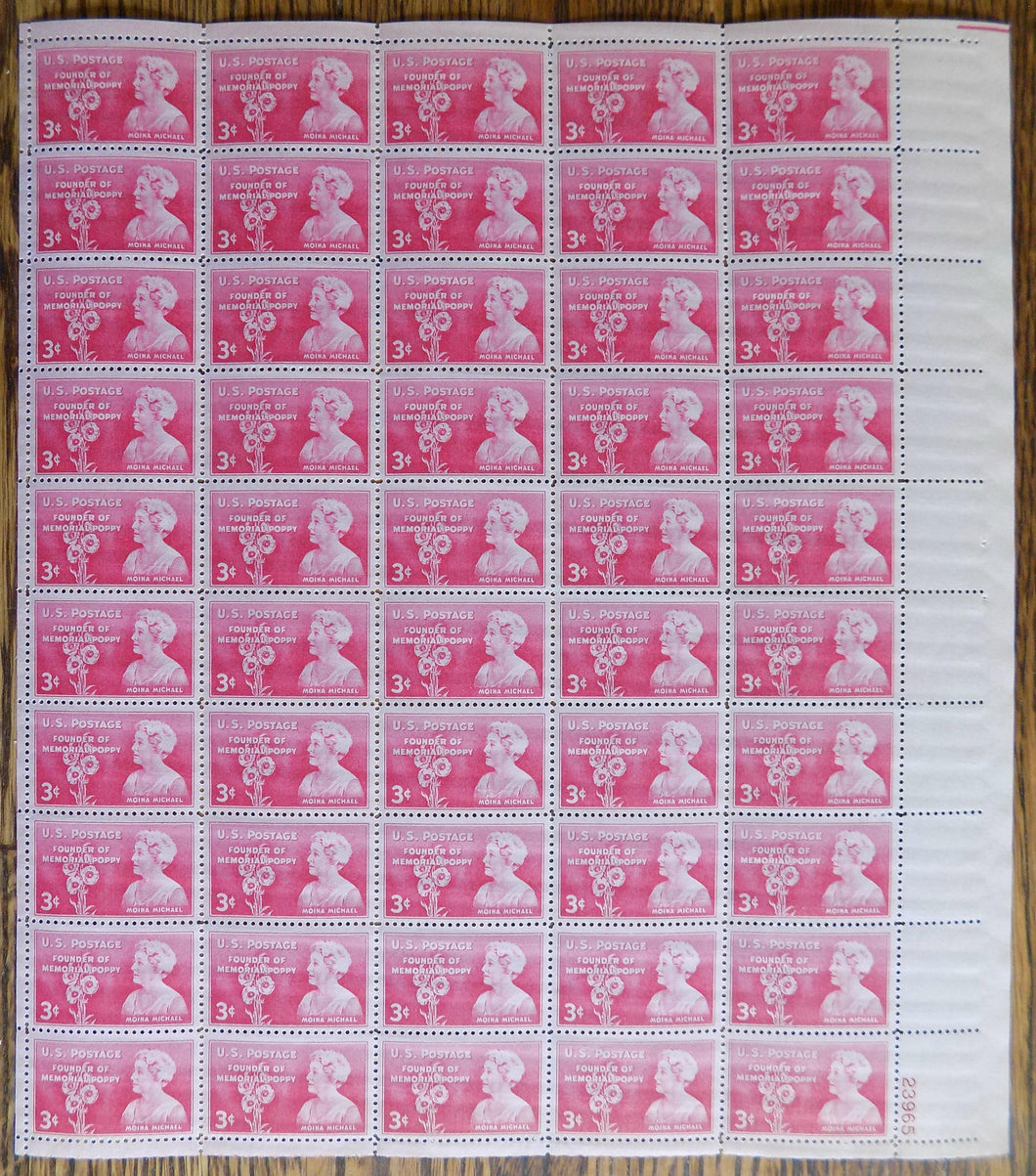 # 977 (1948) Moina Michael - Pane, MNH