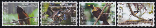 Aitutaki (2020) Birds of the World, Birds of Paradise - Sgls, Set/4