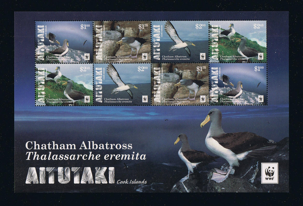 Aitutaki 2016 WWF Albatross Miniature Sheet