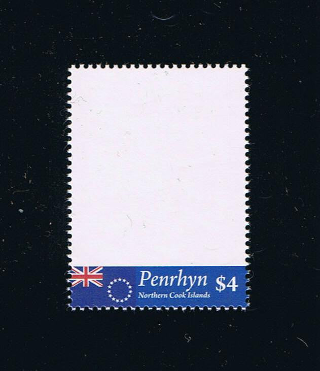 Penrhyn # 515 “Blank Stamp” 2013 Issue with Flag