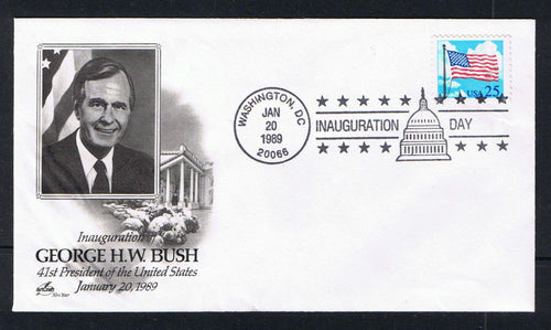 # 2278 on Set of 3 Bush Inaugural Covers