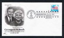 # 2278 on Set of 3 Bush Inaugural Covers