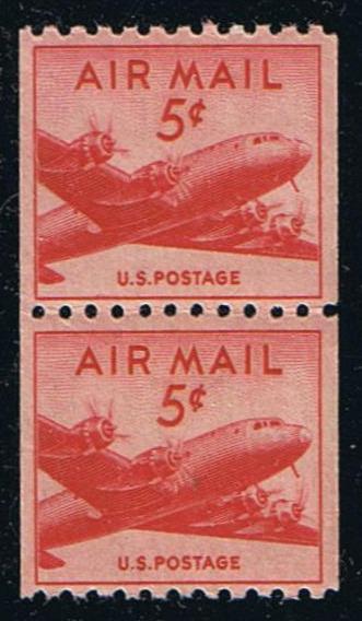 # C37 (1948) DC-4 Skymaster - Coil pr, MNH