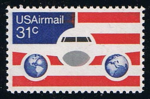 # C90 (1976) Flag/Plane/Globes - Sgl, MNH