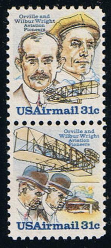 # C91-92 (1978) Wright Brothers - V Pair, MNH