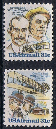 # C91-92 (1978) Wright Brothers - Sgls, Set/2, MNH