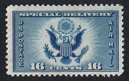 CE1 (1934) Eagle, Air Post Special Delivery - Sgl, VF MH