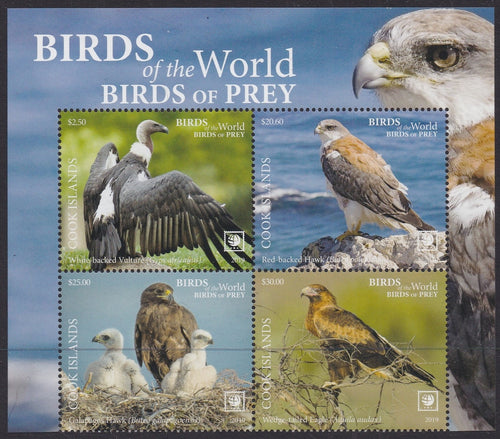 Cook Islands (2019) Birds of Prey, Large stamp - BK/4, Top