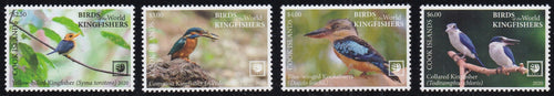 Cook Islands (2020) Birds of the World, Kingfishers - Sgls, Set/4