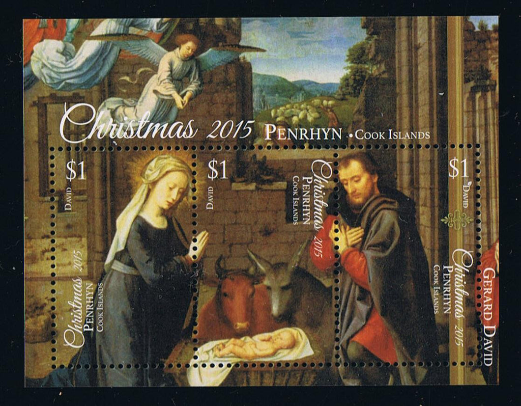 Penrhyn # 554 (2015) Christmas Stamp Issue Souvenir Sheet