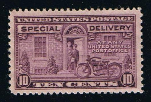 E15a (1927) Motorcycle Messenger, Special Delivery - MH, VF/XF