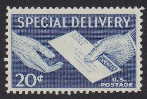 E20 (1954) Hand Delivery, Special Delivery - MLH, VF