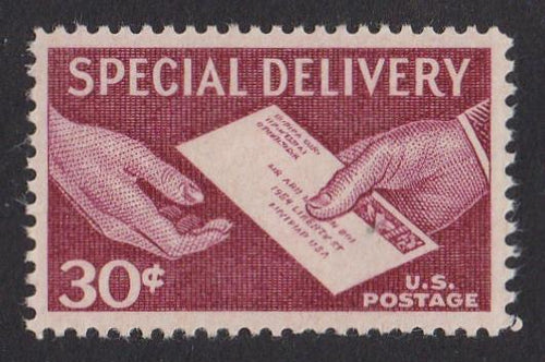 E21 (1957) Hand Delivery, Special Delivery - MLH, VF