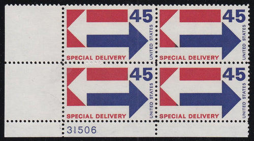 E22 (1969) Arrows, Special Delivery - PB, LL #31506, MNH