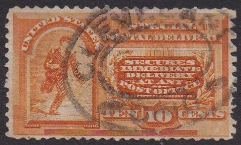 # E3 (1893) Messenger, Special Delivery - Used, F [1]