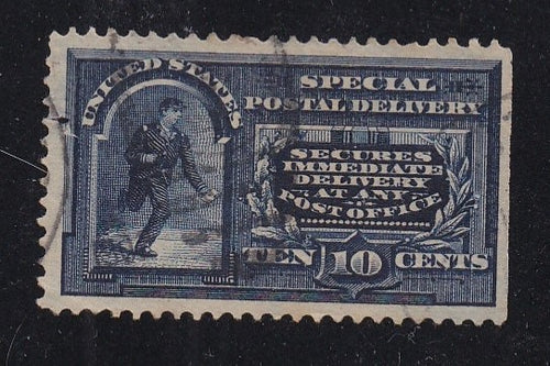 # E5 (1895) Messenger, Special Delivery - Used, faults [6]