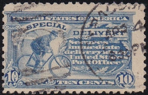 # E9 (1914) Bicycle Messenger, Special Delivery - Used, F