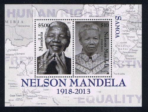 S # 1180 (2014) Nelson Mandela Commemorative Souvenir Sheet