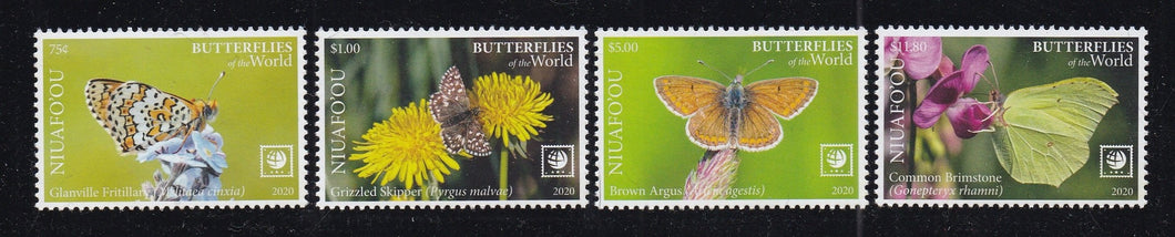 Niuafo'ou (2020) Butterflies of the World, Part I - Sgls, Set/4