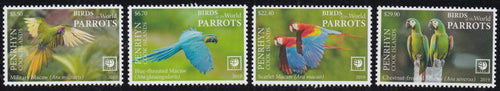 Penrhyn (2019) Birds of the World, Parrots - Sgls, Set/4