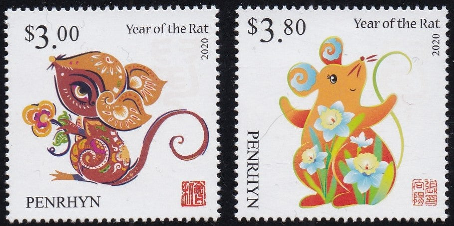 Penrhyn (2019) Year of the Rat - Sgls, Set/2