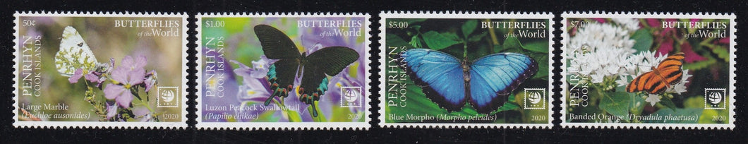 Penrhyn (2020) Butterflies of the World, Part I - Sgls, Set/4