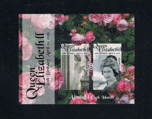 A 2016 90th Birthday of Queen Elizabeth Souvenir Sheet