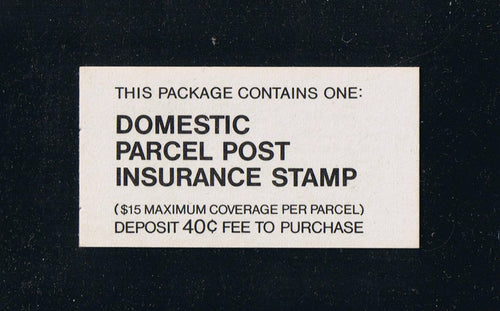 QI3 (1977) Parcel Post Insurance Booklet - Inactive Pane [1]