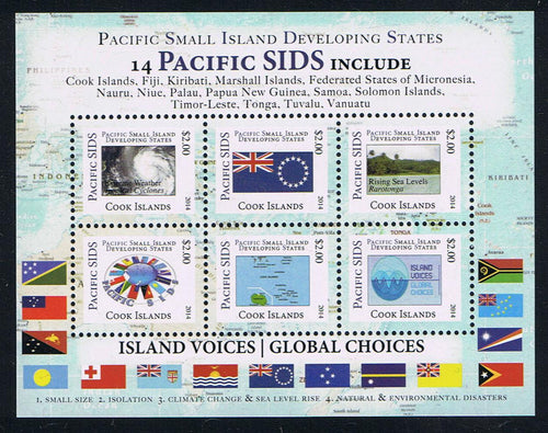 CI # 1509 Pacific Small Island Developing States Stamp Logos Mini-Sheet