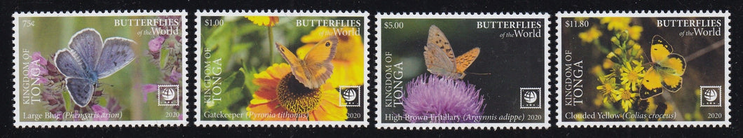 Tonga (2020) Butterflies of the World, Part I - Sgls, Set/4