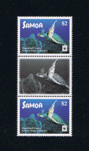 2016 Samoa WWF Hawksbill Turtle Gutter Pairs with Grayscale Image [2]